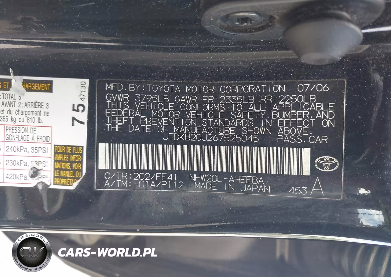 2006 Toyota Prius VIN:JTDKB20U267525045 - 9