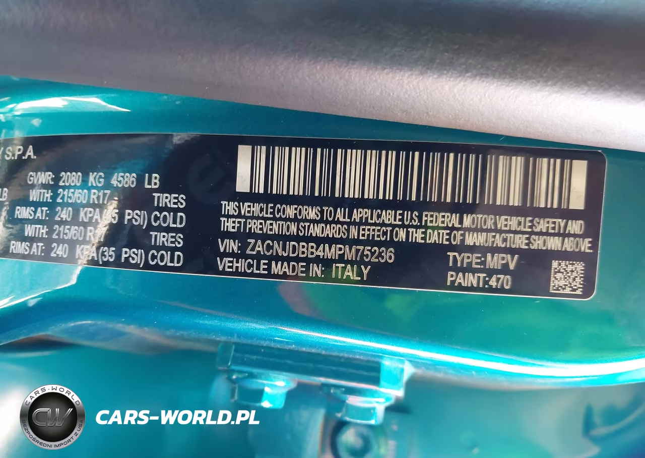 2021 Jeep Renegade Latitude 4X4 VIN:ZACNJDBB4MPM75236 - 9