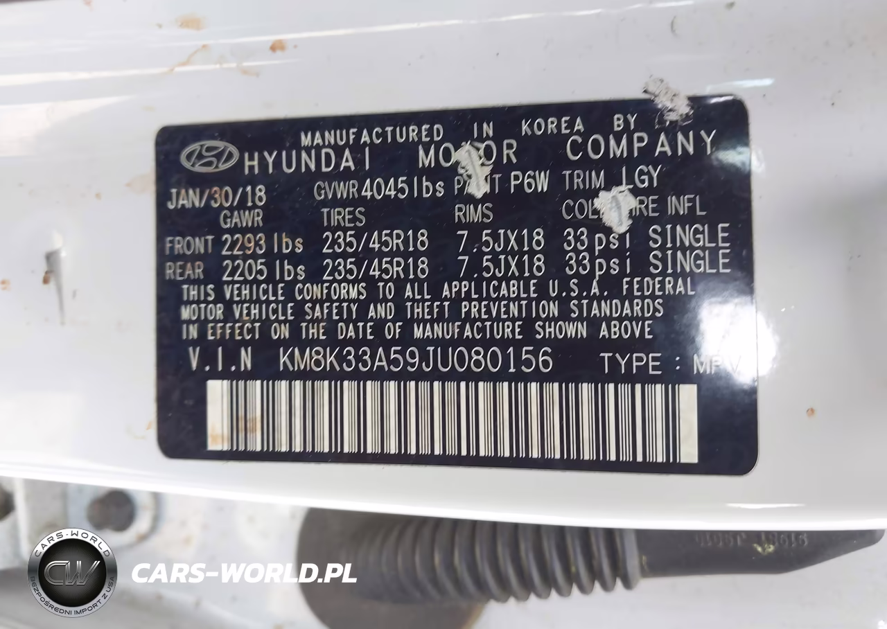 2018 Hyundai Kona Limited VIN:KM8K33A59JU080156 - 9