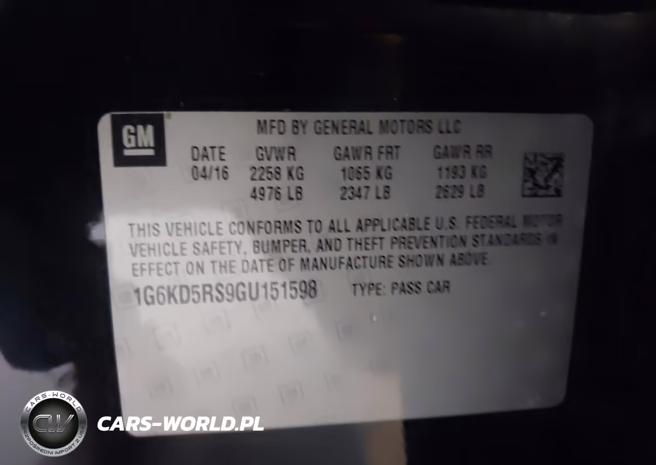 2016 Cadillac Ct6 Luxury VIN:1G6KD5RS9GU151598 - 9