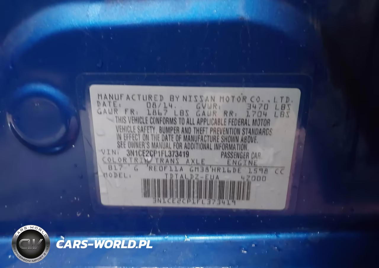 2015 Nissan Versa Note S (Sr)-S Plus-Sl-Sr-Sv VIN:3N1CE2CP1FL373419 - 9