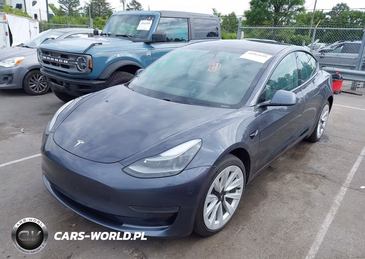 2021 Tesla Model 3 Standard Range Plus Rear-Wheel Drive VIN:5YJ3E1EA0MF977698 - 2