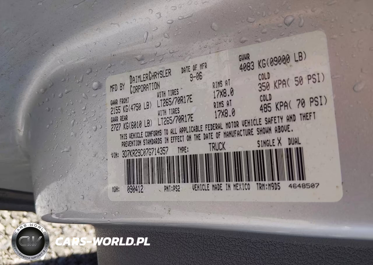 2007 Dodge Ram 2500 Slt VIN:3D7KR29C07G714357 - 9