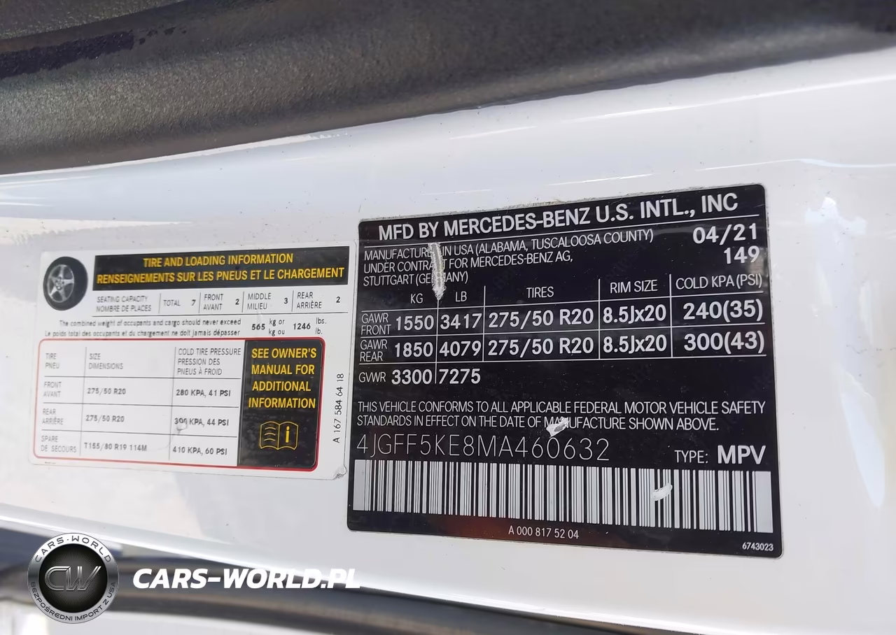 2021 Mercedes-Benz Gls 450 4Matic VIN:4JGFF5KE8MA460632 - 9