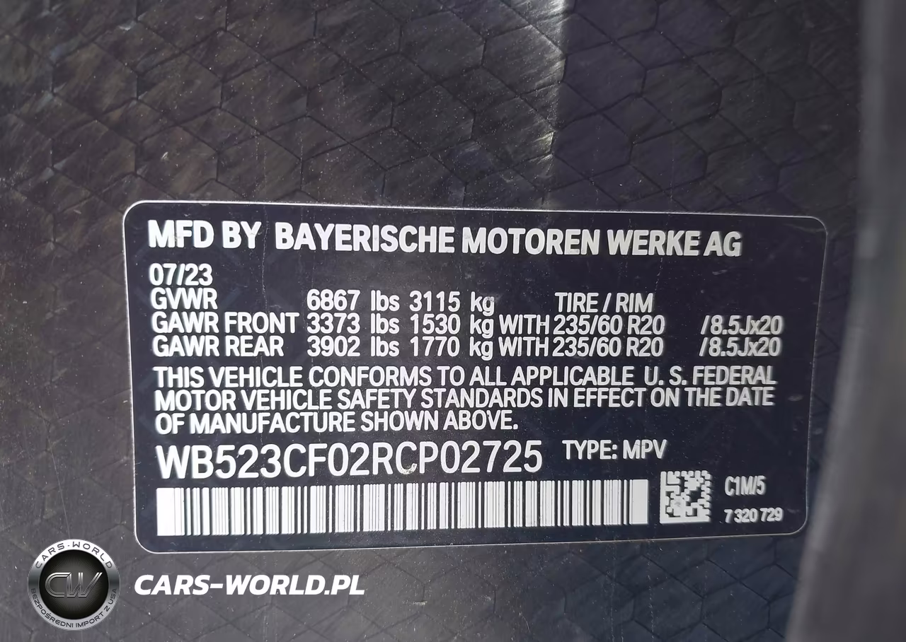 2024 BMW Ix xDrive50 VIN:WB523CF02RCP02725 - 9