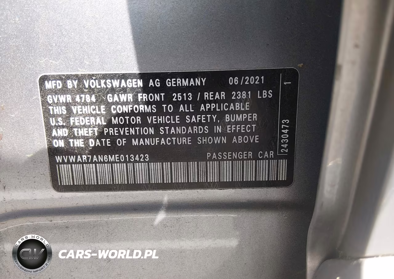 2021 Volkswagen Arteon 2.0T Se VIN:WVWAR7AN6ME013423 - 9