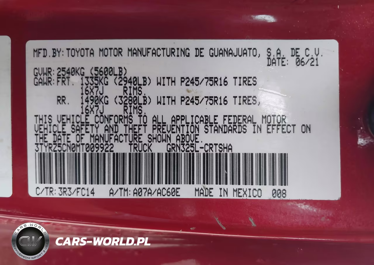 2021 Toyota Tacoma Sr5 V6 VIN:3TYRZ5CN0MT009922 - 9