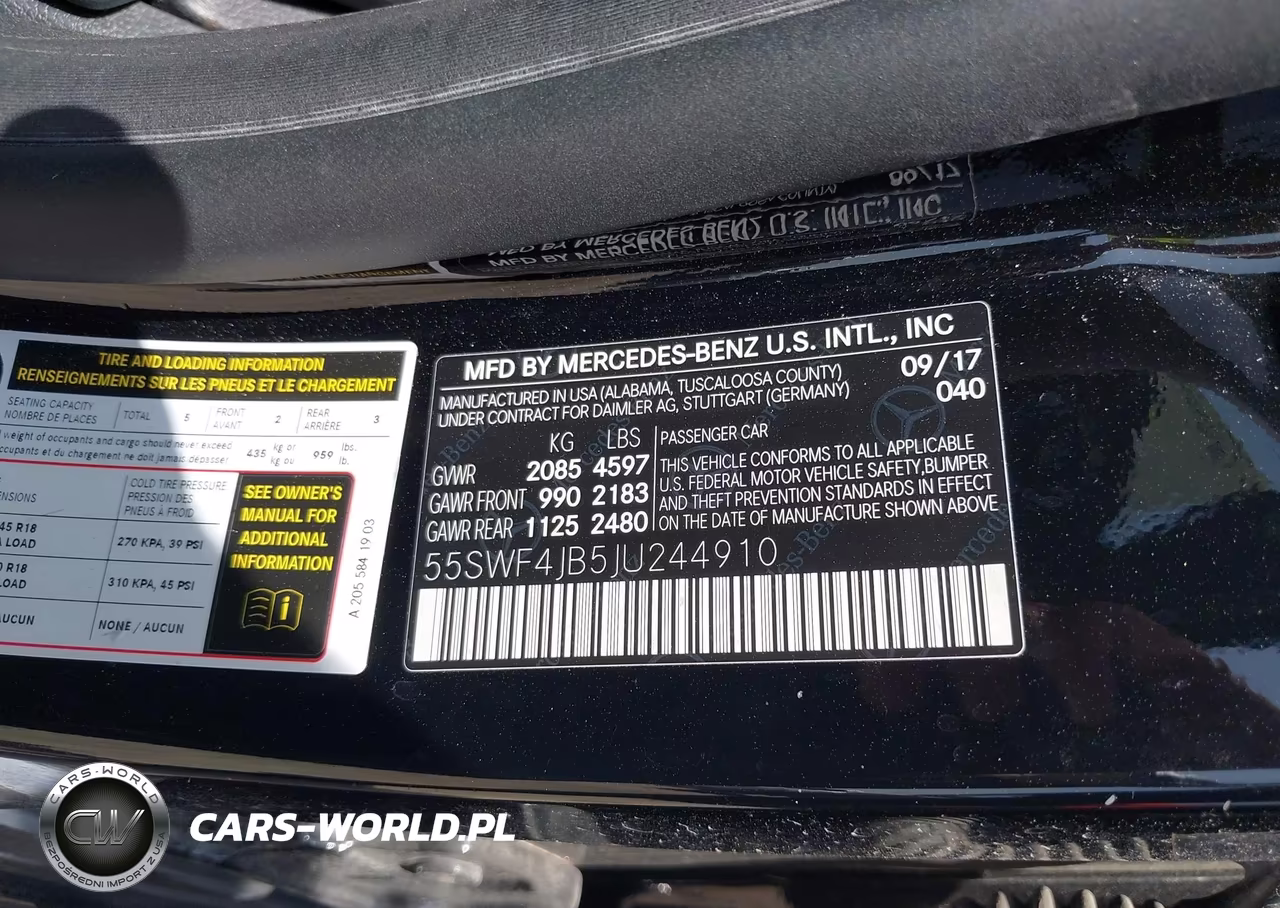 2018 Mercedes-Benz C 300 VIN:55SWF4JB5JU244910 - 9