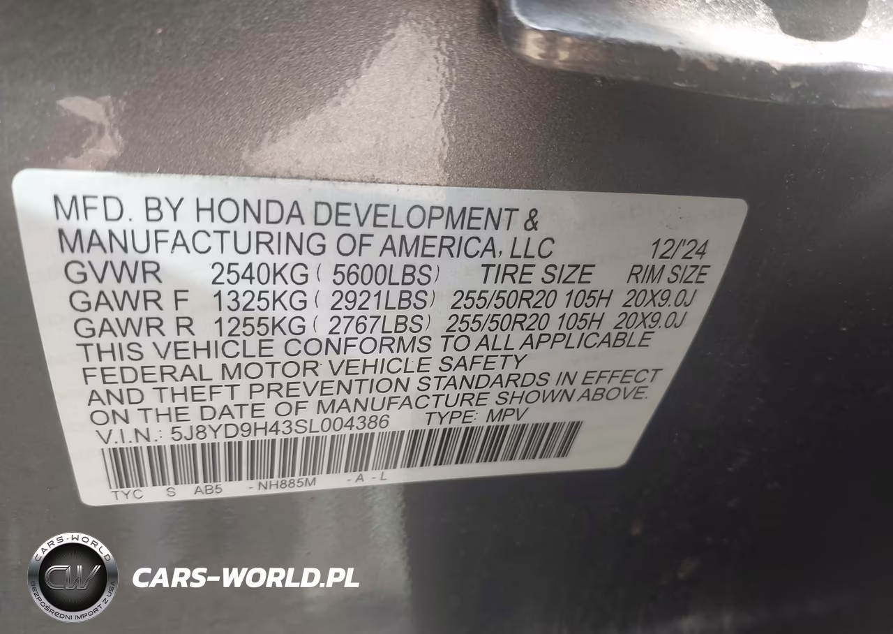 2025 Acura Mdx Technology Package VIN:5J8YD9H43SL004386 - 9