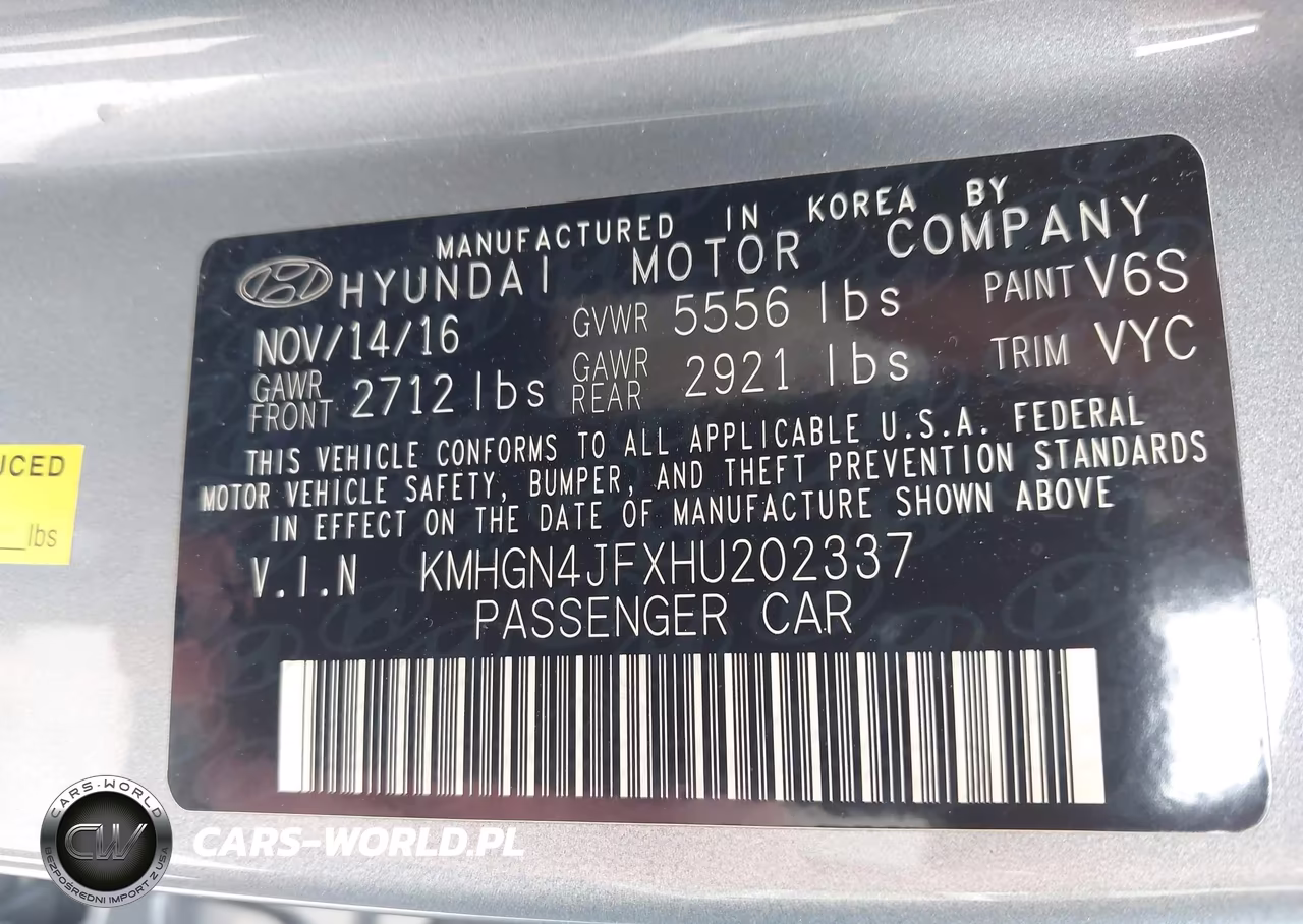 2017 Genesis G80 5.0 Ultimate VIN:KMHGN4JFXHU202337 - 9