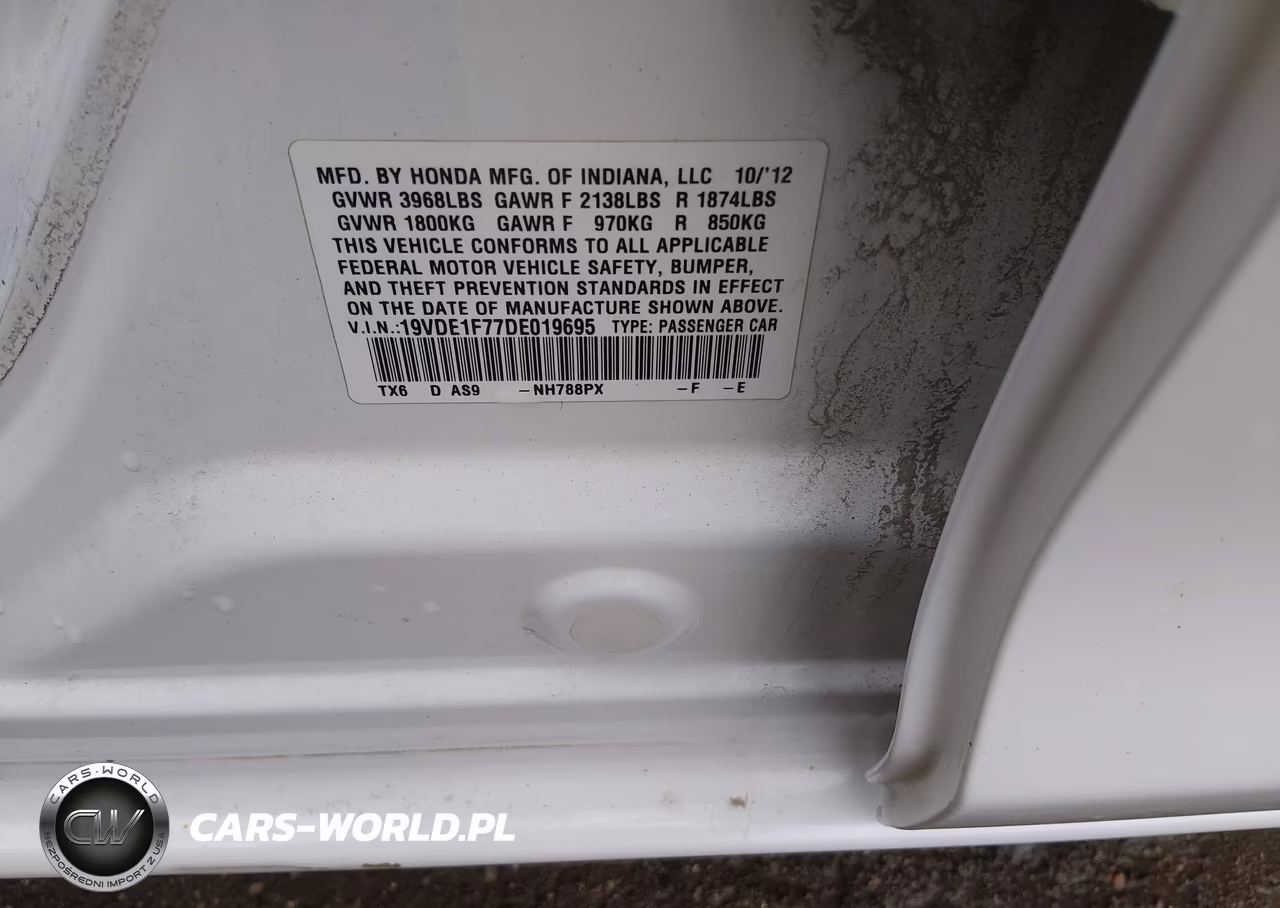 2013 Acura Ilx 2.0L VIN:19VDE1F77DE019695 - 9