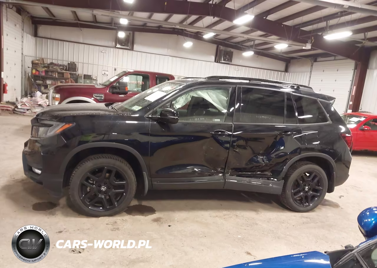 2024 Honda Passport Awd Black VIN:5FNYF8H88RB002605 - 14