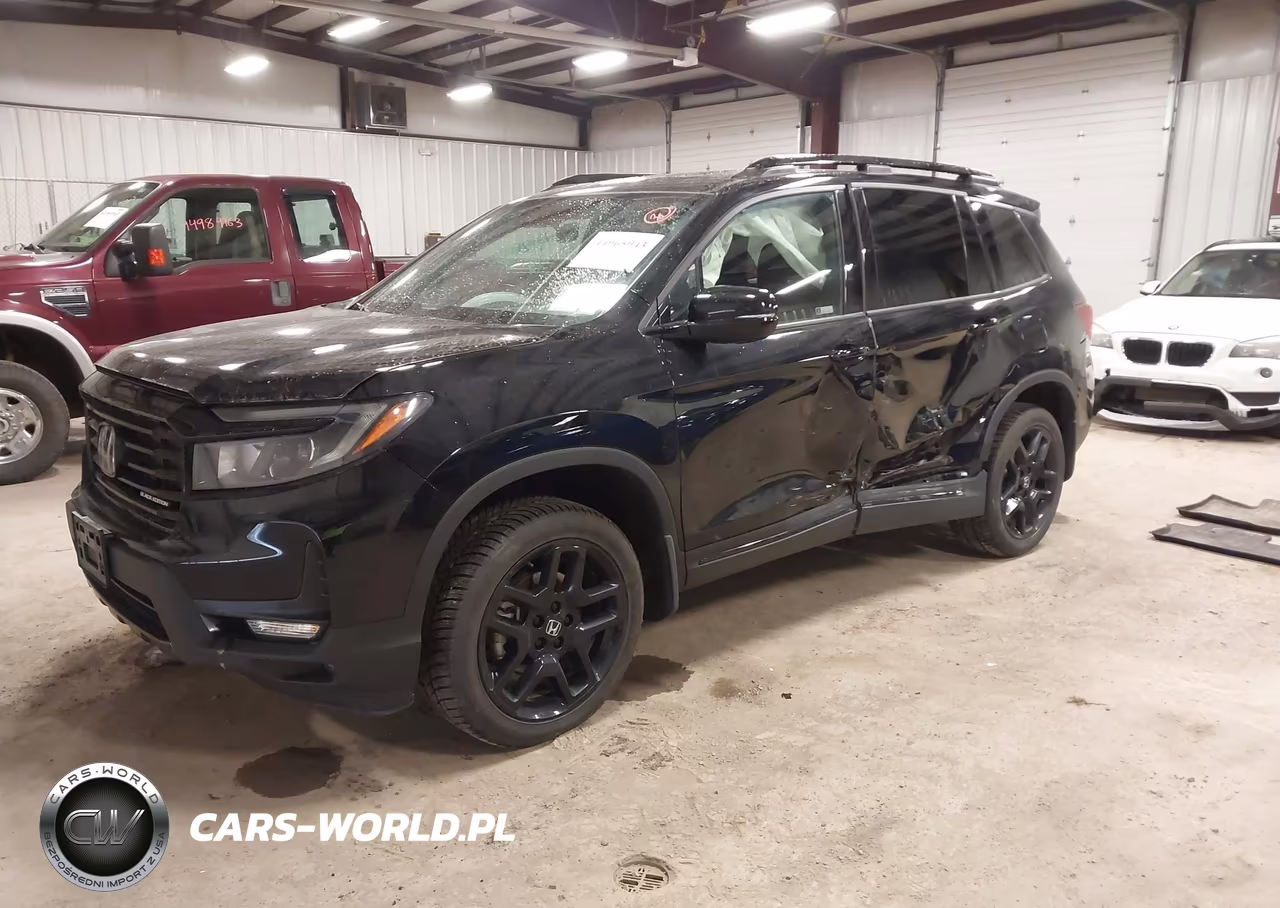 2024 Honda Passport Awd Black VIN:5FNYF8H88RB002605 - 2