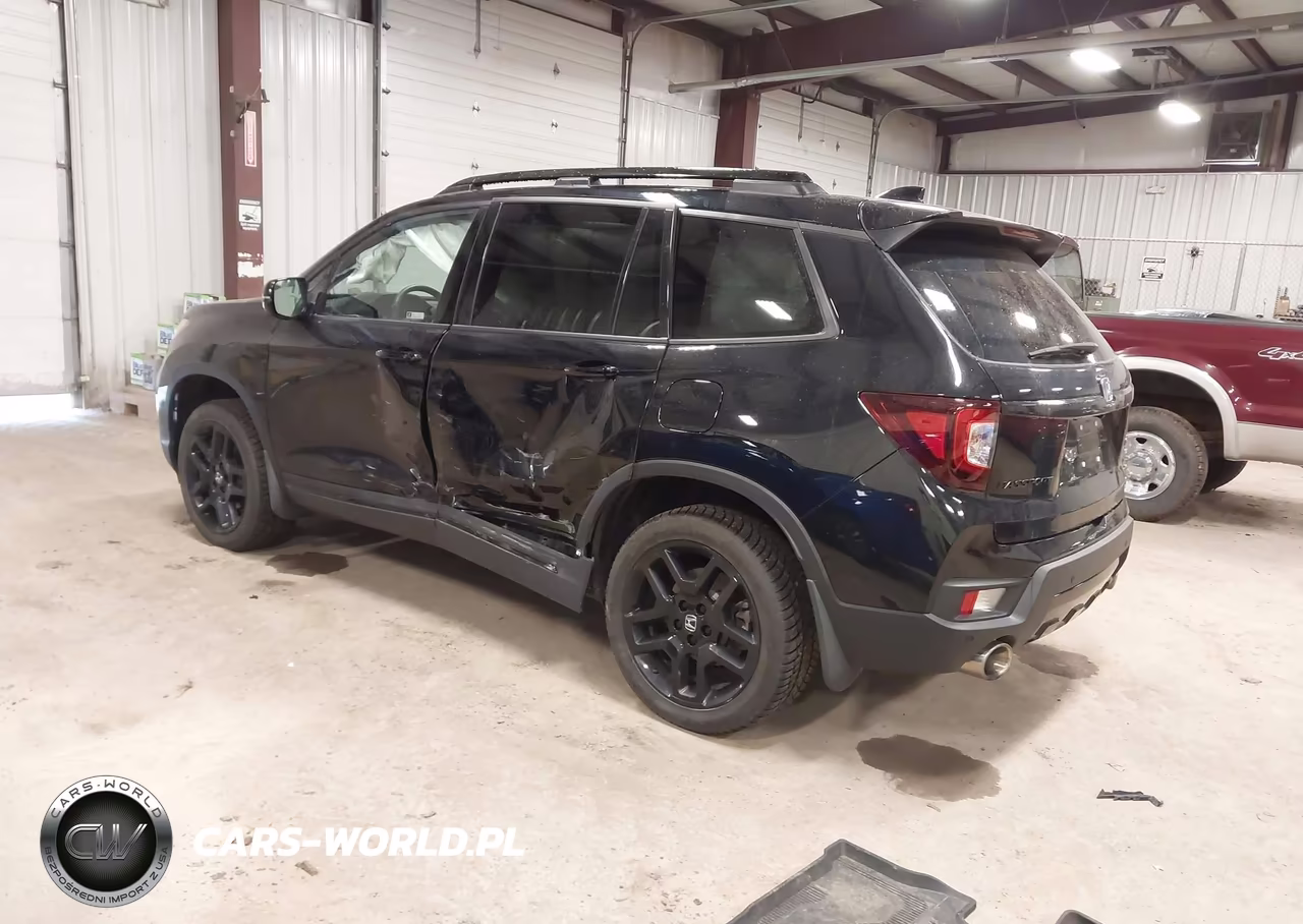 2024 Honda Passport Awd Black VIN:5FNYF8H88RB002605 - 3