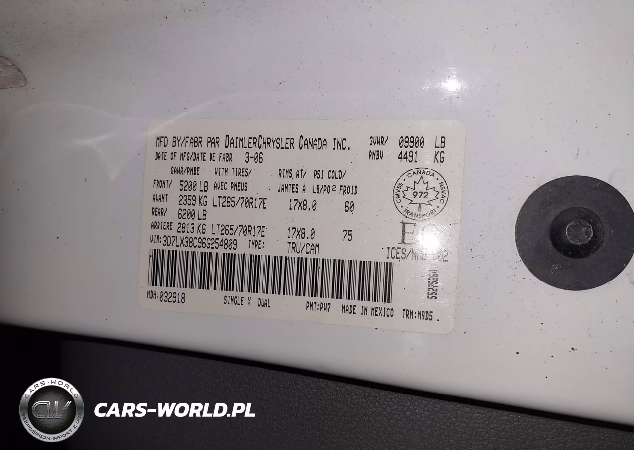 2006 Dodge Ram 3500 Slt-Sport VIN:3D7LX38C96G254809 - 9