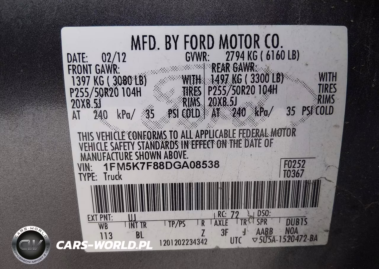 2013 Ford Explorer Limited VIN:1FM5K7F88DGA08538 - 9