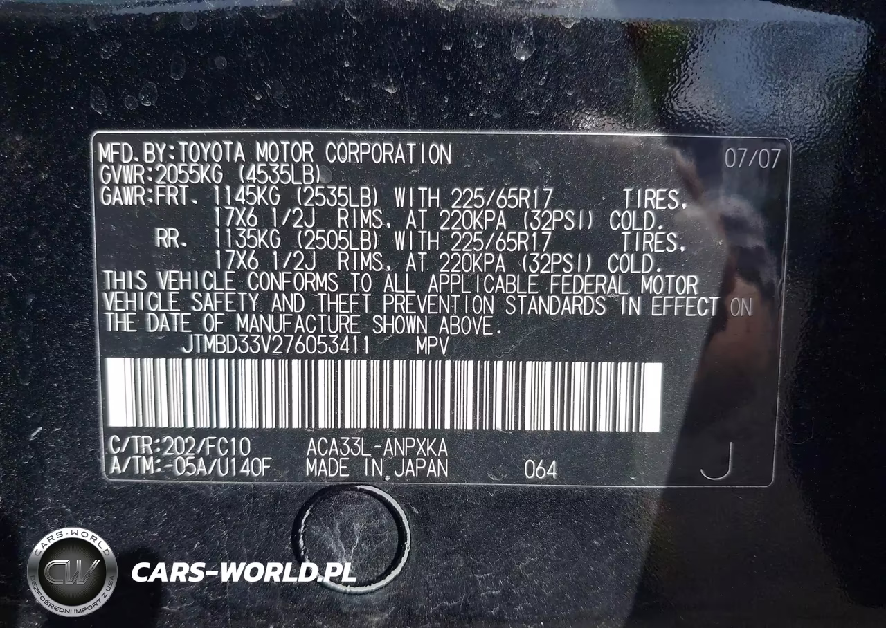 2007 Toyota Rav4 VIN:JTMBD33V276053411 - 9