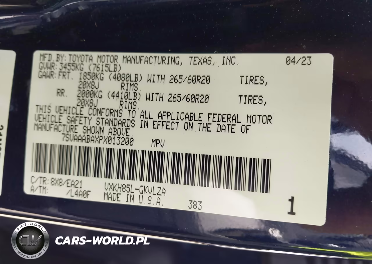 2023 Toyota Sequoia Limited VIN:7SVAAABAXPX013200 - 9