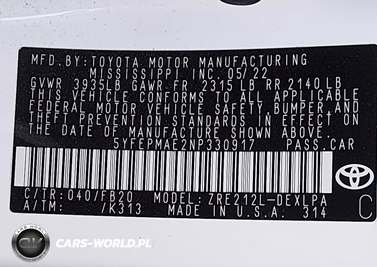 2022 Toyota Corolla Le VIN:5YFEPMAE2NP330917 - 9