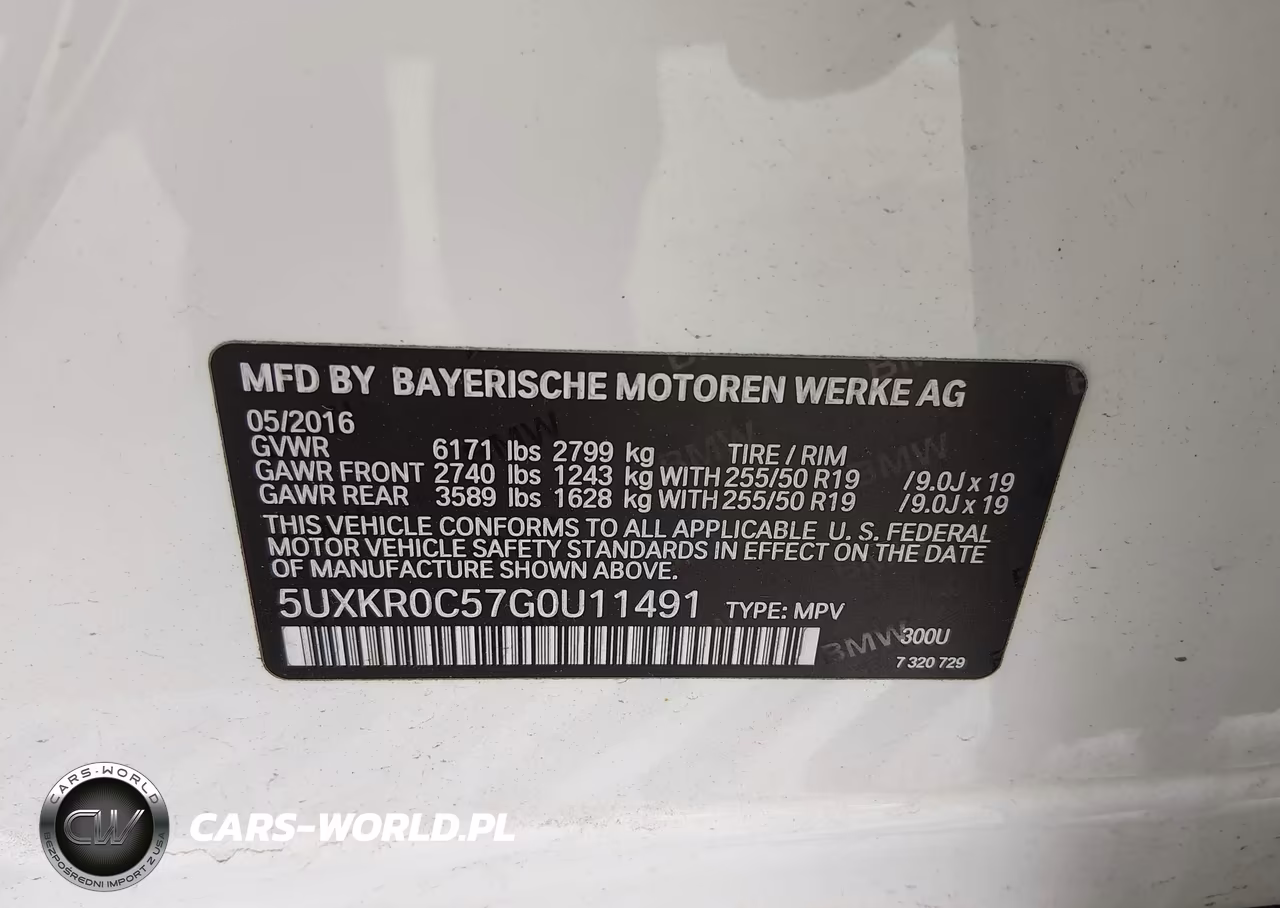 2016 BMW X5 xDrive35I VIN:5UXKR0C57G0U11491 - 9