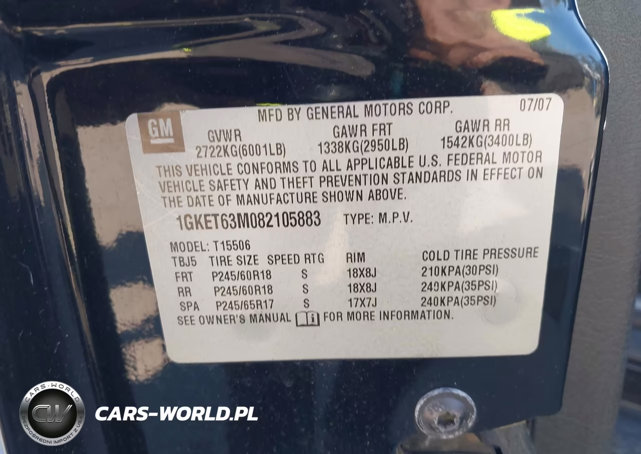 2008 GMC Envoy Denali VIN:1GKET63M082105883 - 9