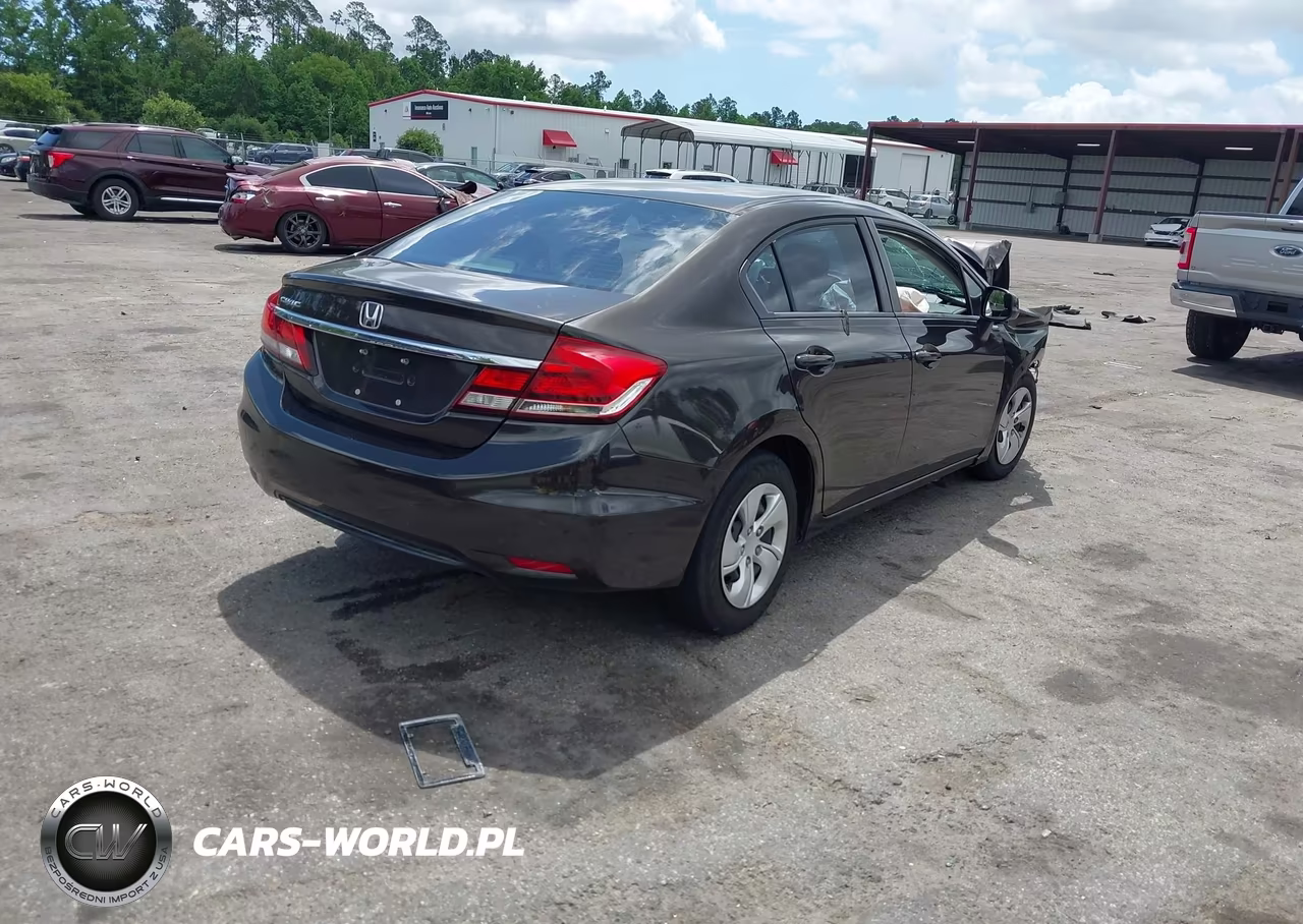 2013 Honda Civic Lx VIN:2HGFB2F57DH589098 - 4