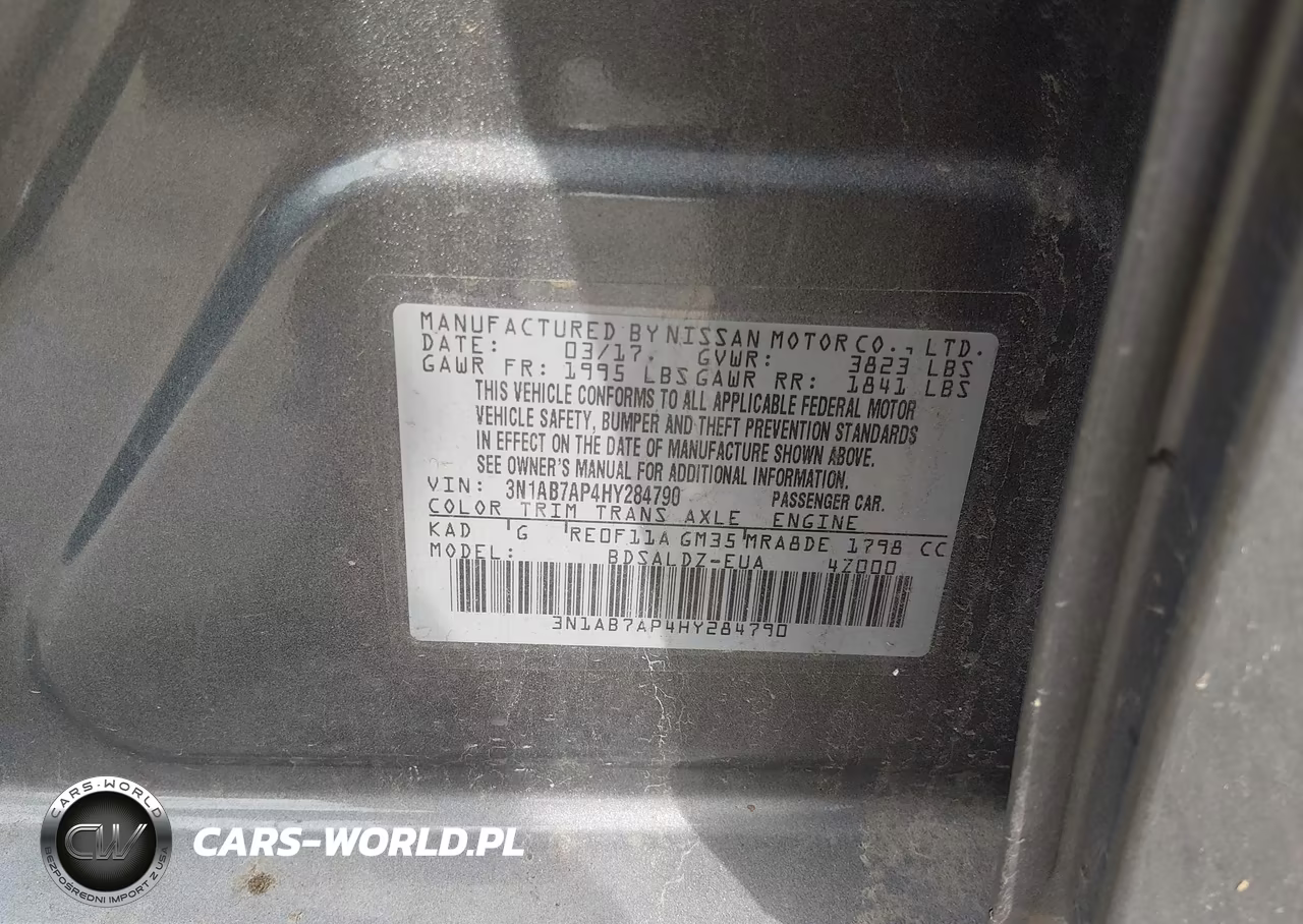 2017 Nissan Sentra Sv VIN:3N1AB7AP4HY284790 - 9