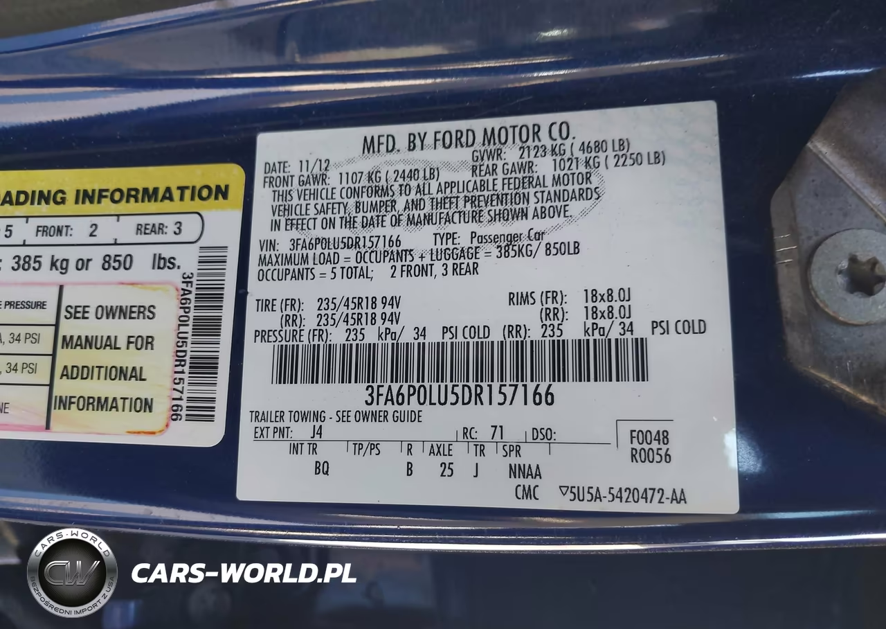 2013 Ford Fusion Hybrid Se VIN:3FA6P0LU5DR157166 - 9