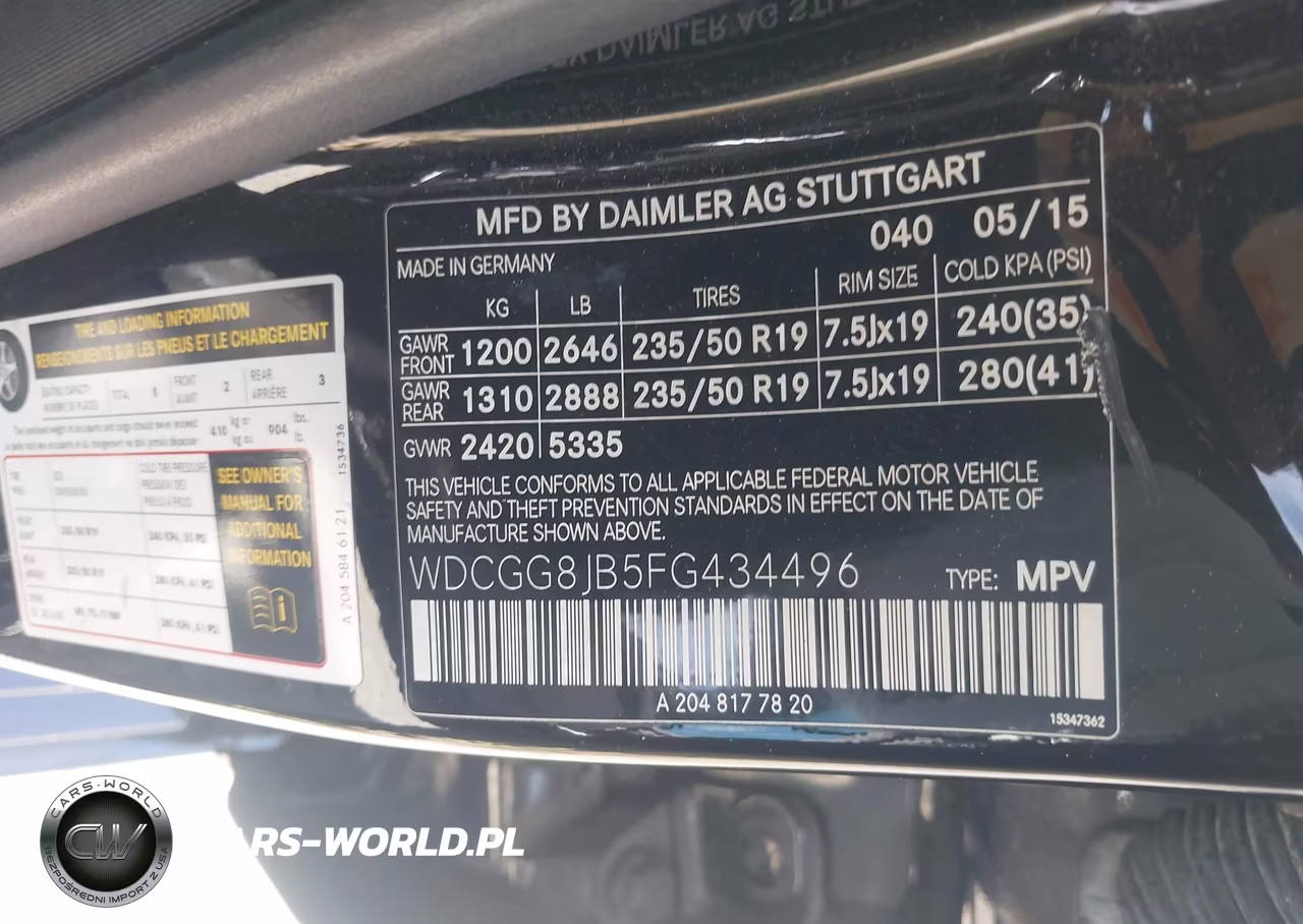 2015 Mercedes-Benz Glk 350 4Matic VIN:WDCGG8JB5FG434496 - 9