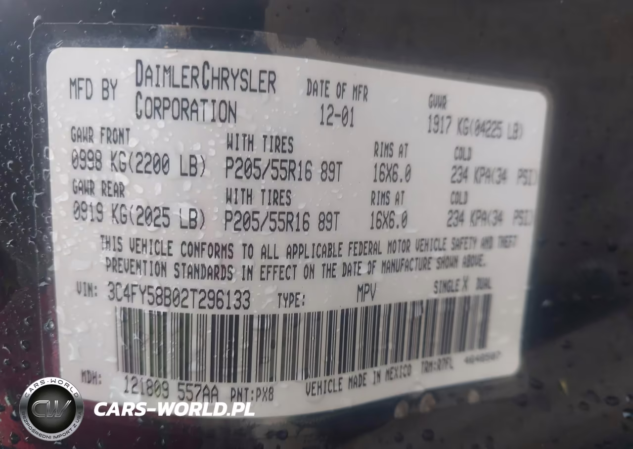 2002 Chrysler Pt Cruiser Touring VIN:3C4FY58B02T296133 - 9