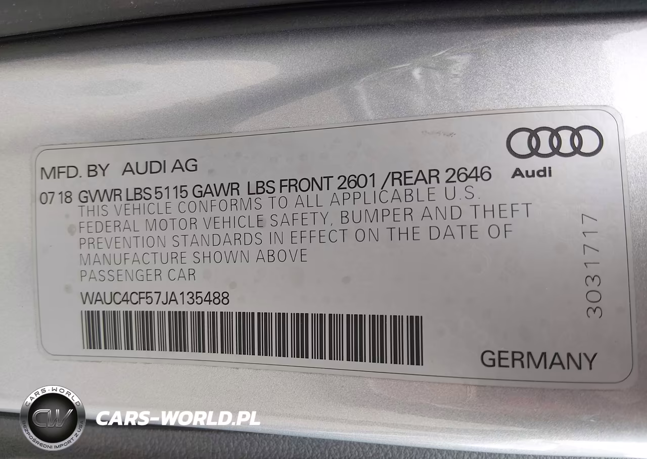 2018 Audi S5 3.0T Premium Plus VIN:WAUC4CF57JA135488 - 9