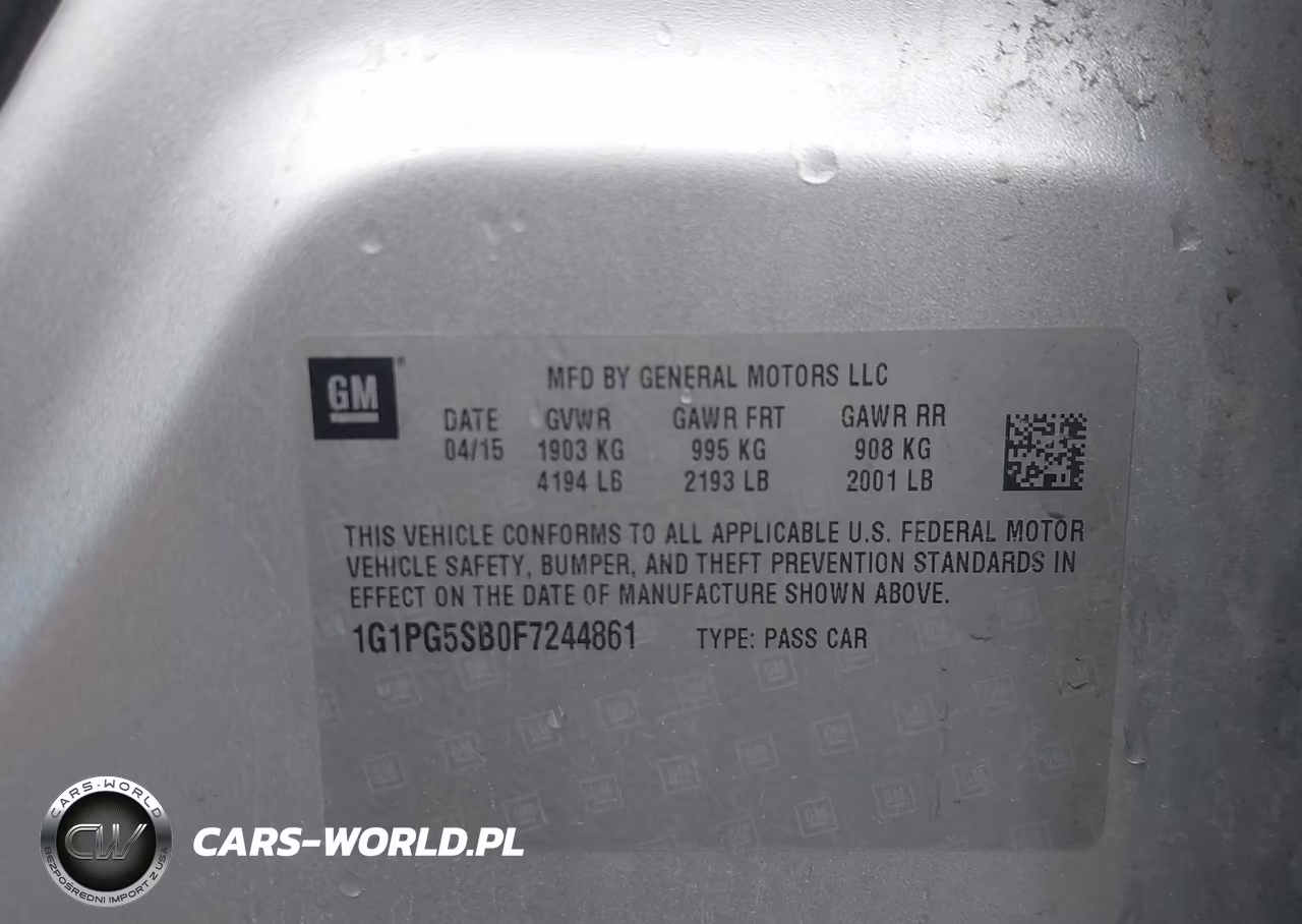 2015 Chevrolet Cruze Ltz VIN:1G1PG5SB0F7244861 - 9
