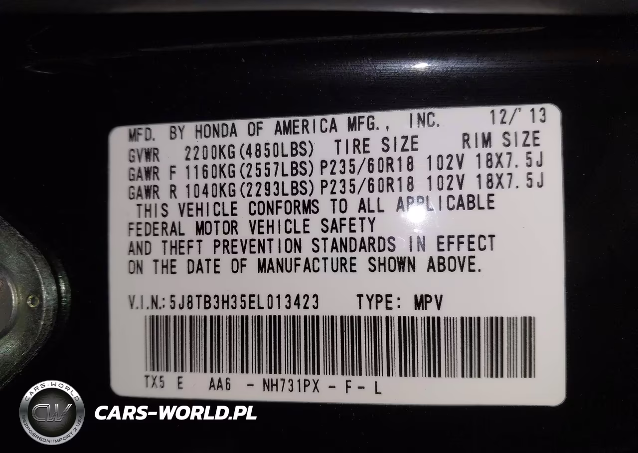 2014 Acura Rdx VIN:5J8TB3H35EL013423 - 9