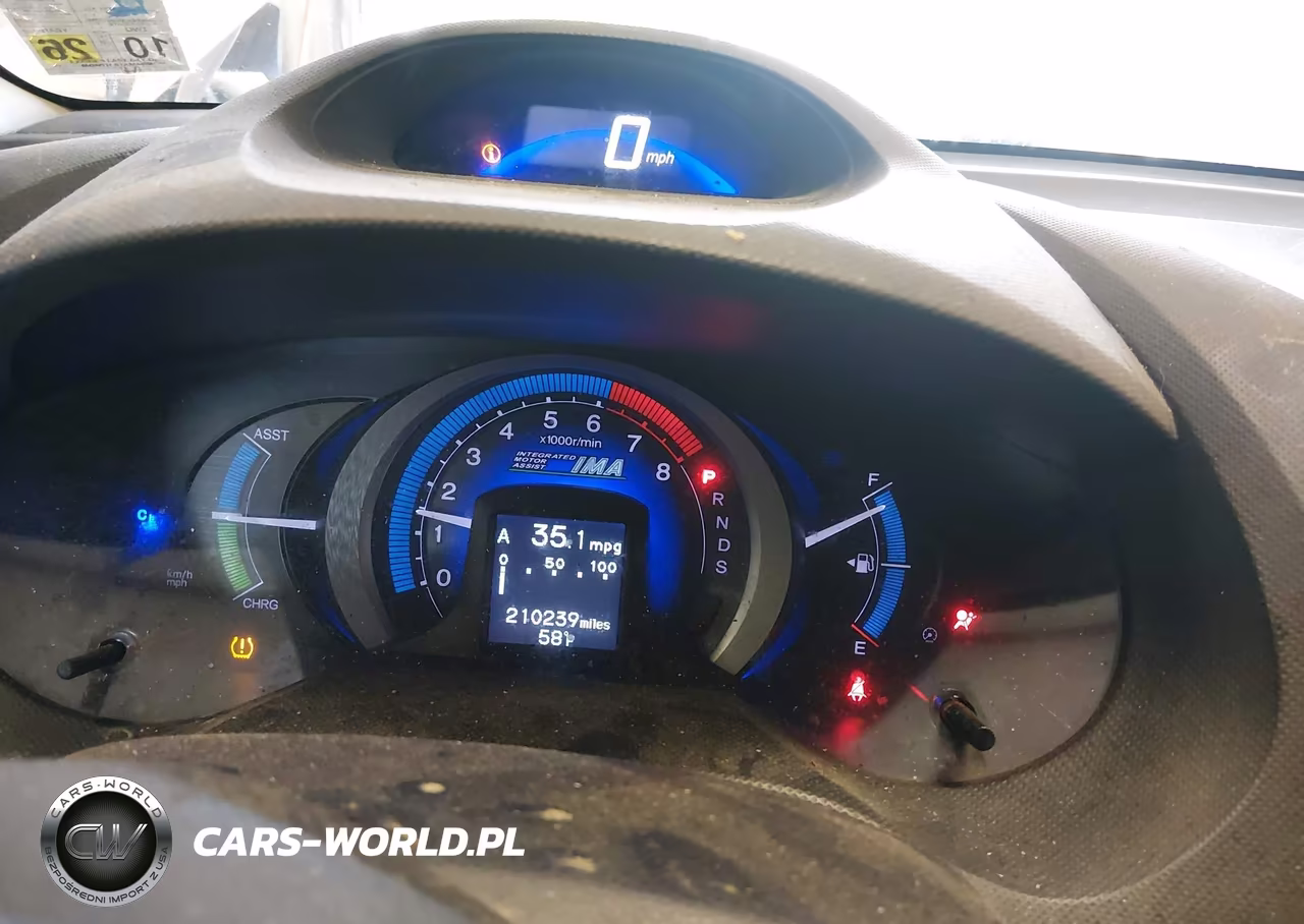 2010 Honda Insight Ex VIN:JHMZE2H71AS025502 - 7