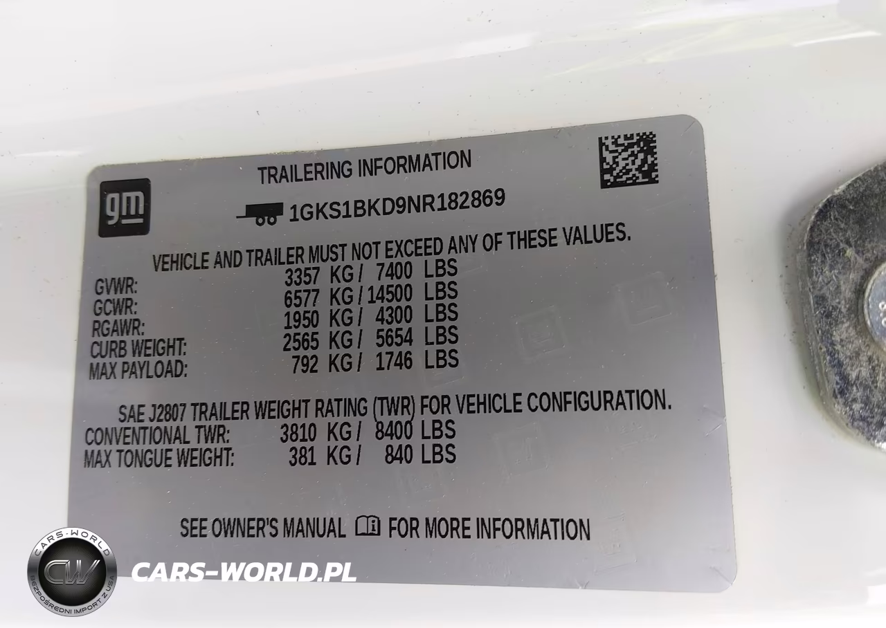 2022 GMC Yukon 2Wd Slt VIN:1GKS1BKD9NR182869 - 9