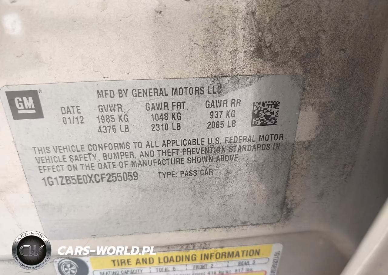 2012 Chevrolet Malibu Ls VIN:1G1ZB5E0XCF255059 - 9