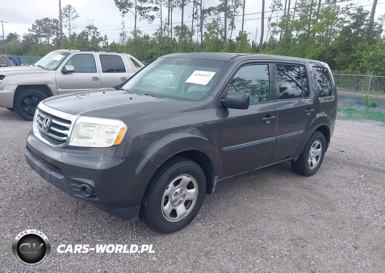 2012 Honda Pilot Lx VIN:5FNYF4H20CB007616 - 2