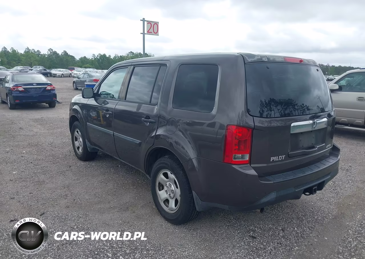 2012 Honda Pilot Lx VIN:5FNYF4H20CB007616 - 3