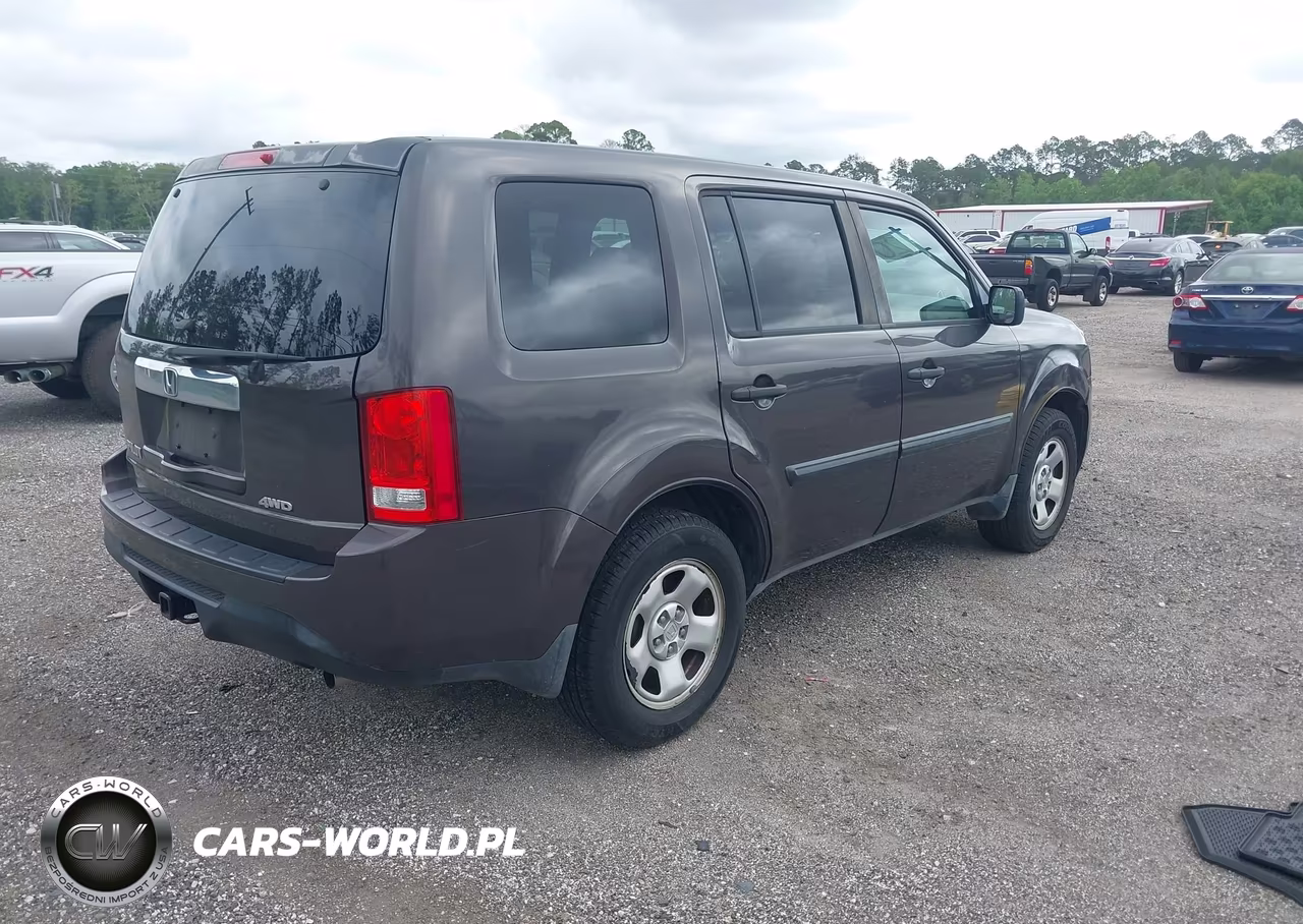2012 Honda Pilot Lx VIN:5FNYF4H20CB007616 - 4
