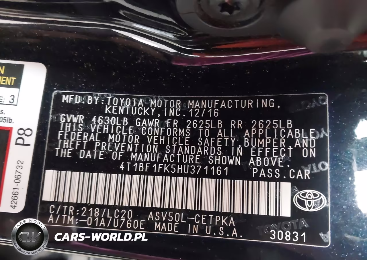 2017 Toyota Camry Xse VIN:4T1BF1FK5HU371161 - 9