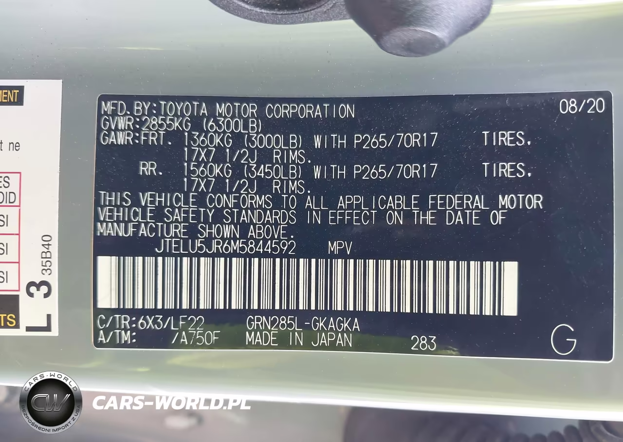2021 Toyota 4Runner Trd Pro VIN:JTELU5JR6M5844592 - 9