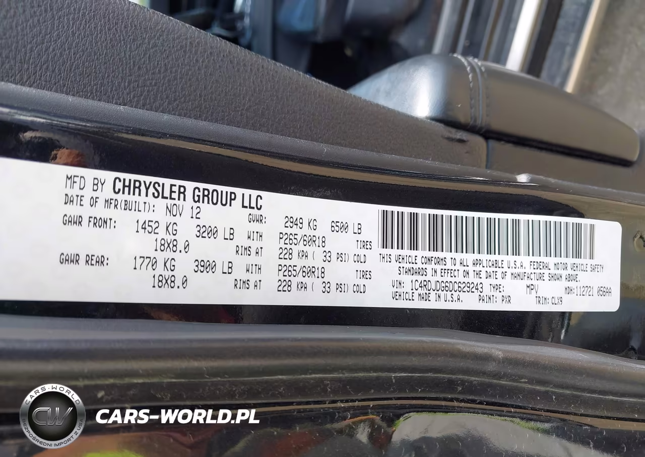 2013 Dodge Durango Crew VIN:1C4RDJDG6DC629243 - 9