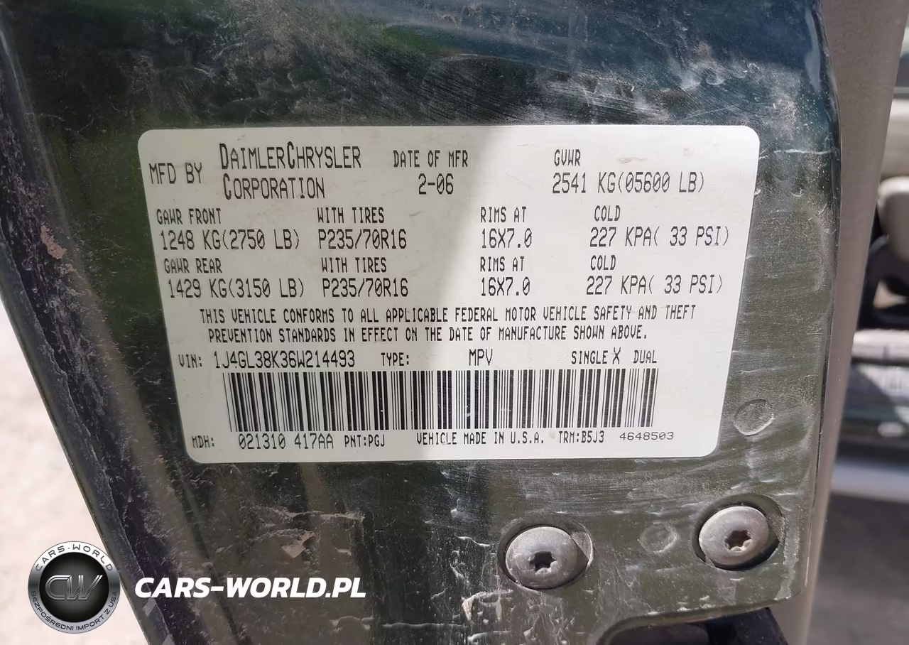 2006 Jeep Liberty Renegade VIN:1J4GL38K36W214493 - 9