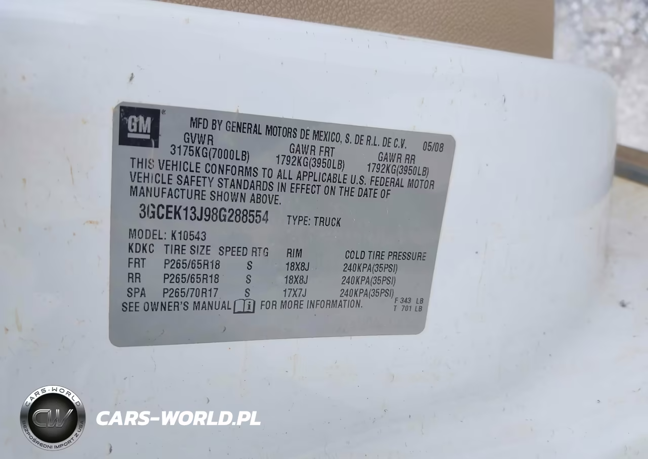 2008 Chevrolet Silverado 1500 Ltz VIN:3GCEK13J98G288554 - 9