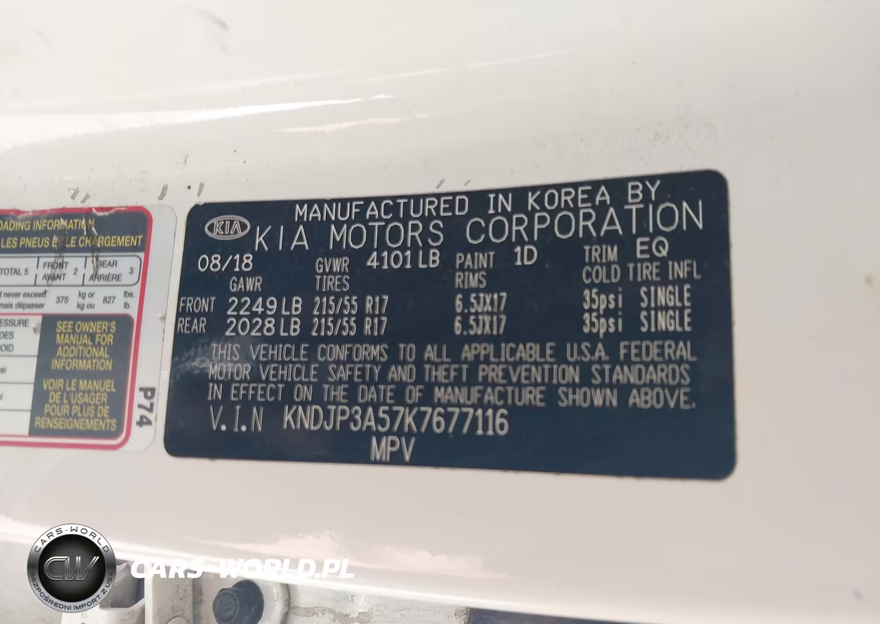 2019 Kia Soul + VIN:KNDJP3A57K7677116 - 9