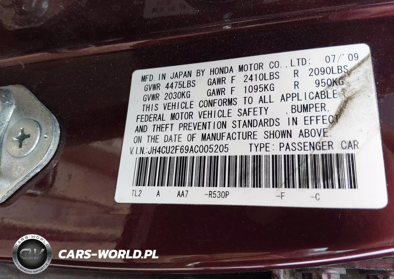 2010 Acura Tsx 2.4 VIN:JH4CU2F69AC005205 - 9