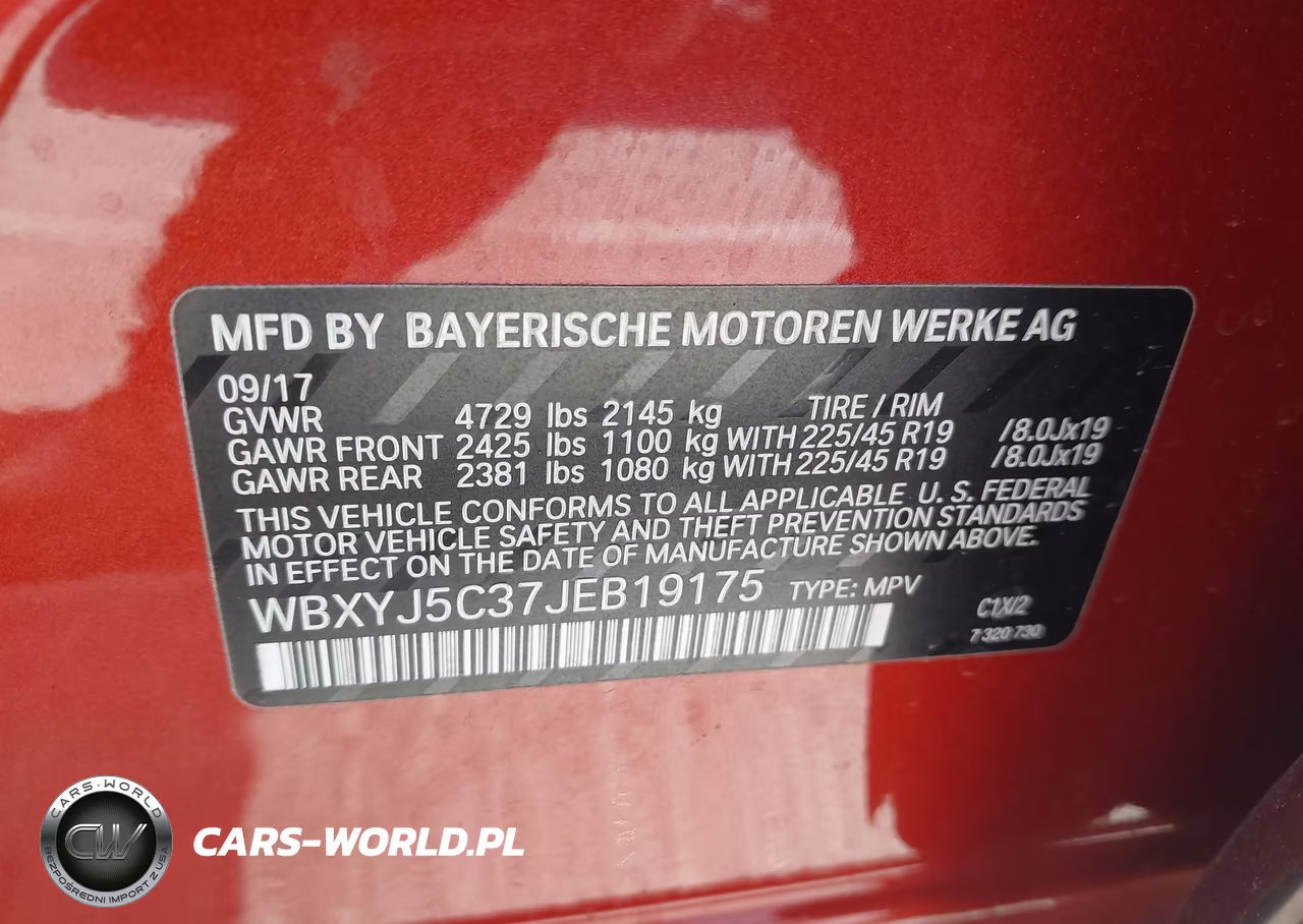 2018 BMW X2 xDrive28I VIN:WBXYJ5C37JEB19175 - 9