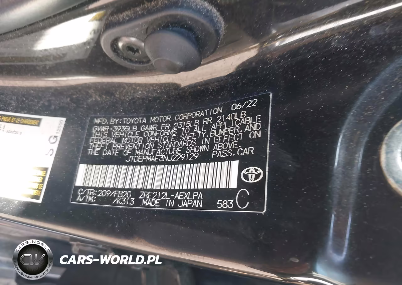 2022 Toyota Corolla Le VIN:JTDEPMAE3NJ229129 - 9