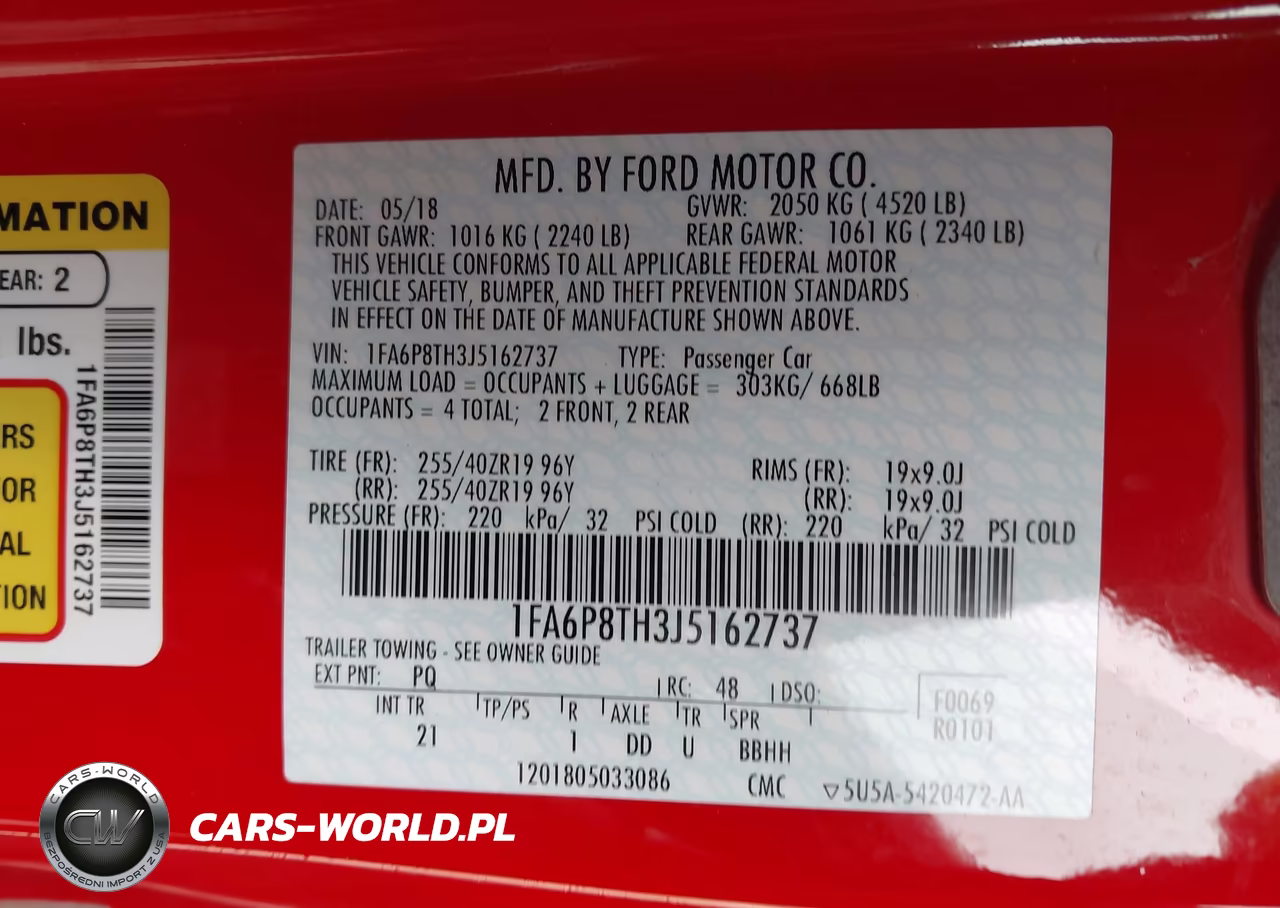 2018 Ford Mustang Ecoboost VIN:1FA6P8TH3J5162737 - 9