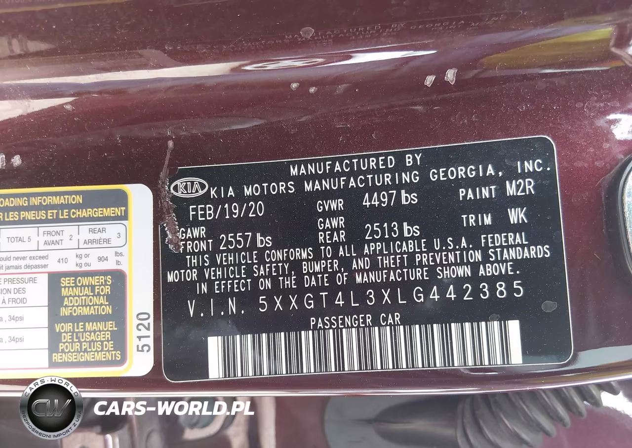 2020 Kia Optima Lx VIN:5XXGT4L3XLG442385 - 9